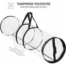 1个圣诞礼物包装收纳袋,采用PVC材质,顶部和侧面均设有提手,防风防雨,方便携带的管状容器。适用于母亲节、伴娘礼物、毕业礼物、生日礼物、结婚礼物等。也可作为生日、新娘、婚礼、圣诞礼物装饰和收纳袋使用。 - 彩色 - 查看 5