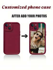 1-częściowy, personalizowany pokrowiec na telefon ze zdjęciem, klasyczny i modny. Spersonalizowany pokrowiec na telefon ze zdjęciem. Świetny prezent dla mamy, taty, pary, drugiej połówki i przyjaciół. Nadaje się na Boże Narodzenie, Walentynki, Halloween i Wielkanoc. Kompatybilny z 'ami 16/15/14/13/12/11, S25/S24/S23/S22. - Burgund - Zobacz 4