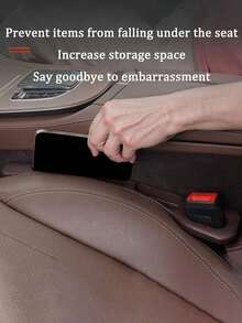 Car Seat Gap Filler Universal For Cars SUV Truck Fit Organizer Gap Blocker With Cell Phone And Lip Balm Organizer Fills The Gap Between The Seat And Console To Stop Items From Falling - Multicolor - View 11