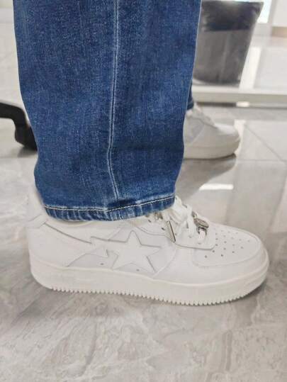 A BATHING APE Moderiktiga sportskor - Premiummaterial, halkfria och andningsbara, lätta promenadskor