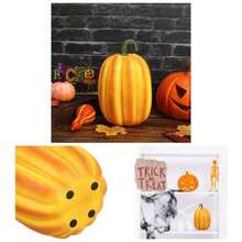 Adornos De Calabaza para DecoraciN De Halloween Calabazas Artificiales De Resina Naranjas Adornos De AcciN De Gracias 19X14Cm Accesorios De Falsas - 23x15 centímetros - Ver 1