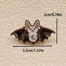 Anime Cartoon Cute Bat Fashion Enamel Brooches, Badges, Backpacks, Collars, Brooches And Accessories - Multicolor - View 3
