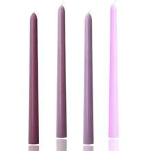 10 Inch Purple GradientTaper Candles,Set Of 4 Tapered Candle, Tall Candlesticks,Conical Stick Candles,Less,For Home Dinner, Party, Wedding, Halloween, Christmas (Purple Series, 10inch){Inchcolor_nameinch:InchPurpleseriesinch,Inchsize_nameinch:Inch10inchinch} - 紫色系列 - 查看 1