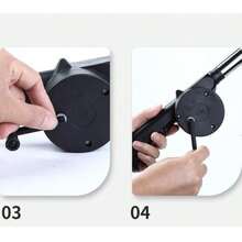 " Soplador manual para barbacoa Herramienta especializada para barbacoas Herramienta de encendido manual para hornillos de barbacoa Accesorios para barbacoas de carbón" - Negro - Ver 7