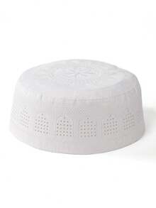 男士复古刺绣节日祈祷帽 - 可调节透气针织帽，适合节日和传统服饰 - 彩色 - 查看 8