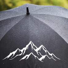 1张可重复使用的A4尺寸山脉模板，适用于墙面、地垫、地板、纺织品、服装、家具、画布、卡片、DIY工艺品，采用耐用的PET材料制成 - 乳白色 - 均碼 - 查看 3