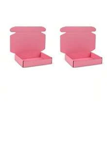 粉色包装盒，适用于电商包装、粉色礼品盒，非常适合DIY项目、儿童礼物、母亲节礼物、批发/零售运输，以及运输和储存各种小物件。礼品盒，小型企业用品，价格实惠。 - 彩色 - 查看 9