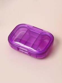 3-Compartment Portable Pill Box, Weekly Medication Storage Case, Dust-Proof Pill Organizer, Suitable For Travel, Office Desk And Home Use - Multicolor - View 9