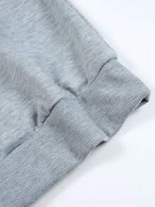 Hombre004 Parte superior de ropa para casa, cómoda y abrigada Sudadera de cuello redondo de moda,top deportivo y jersey informal con envío local desde México - Gris - Ver 6