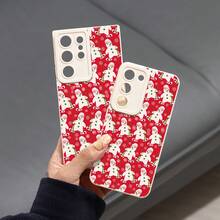 Funda de Teléfono de Silicona a Prueba de Golpes de Cobertura Completa de , Patrón de Muñeco de Nieve, Compatible con Galaxy S24 S23 S22 Plus Ultra FE S21+ S20 A72 A54 5G A53 A52 A52S A51 A33 A32 A23 A22 A21S, Funda Protectora de Moda Más Vendida GN1 - Colores mixtos - Ver 4