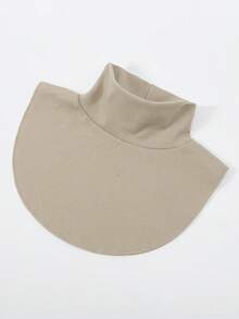 1pc Women Solid Color High Neck Detachable Turtleneck Collar, Fashion Versatile Warm Accessory, Suitable For Casual Wear In Autumn/Winter