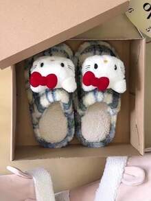 New Plush Slippers For Women, Cute Fluffy Slip-On Slippers, Comfortable & Non-Slip Indoor Home Casual Wear, Shoe, Spring Summer Picks, Brides Maid Gifts, Room, Bedroom Decor, Bedroom Decor, Beach, Travel, For Men, For Women, Vacation,Cute Stuff - Multicolor - View 10