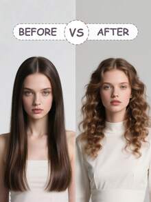 CRASTS 卷发器，带温度设置的卷发器，直发器，玫瑰色，发型设计器 HC-048，适用于个人发型设计，护发礼品 - 查看 10