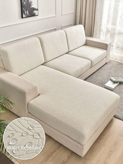 1pc Water Repellant Jacquard Sofa Cover Elastic Sofa Cushion Cover Thicken Anti-Slip Sofa Slipcovers For Living Room Bedroom Outdoor Sofa Protection Pet Stain Prevention 4-Season Sofa Seat Cushion Cover For L-Shaped Single Seat Recliner And 1/2/3/4 Seater Sofas Autumn Home Decor Winter Thickened Edition Sofa Throw Cover