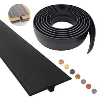 1pc T-Shaped Flexible Self-Adhesive Floor Transition Strip, Suitable For Tile To Laminate Flooring (100x5cm)