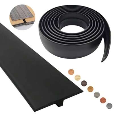 1pc T-Shaped Flexible Self-Adhesive Floor Transition Strip, Suitable For Tile To Laminate Flooring (100x5cm)