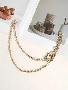 سلسلة بنطلون الجمجمة الرائعة للرجال - إكسسوارات أسلوب الشارع الهيب هوب - فضي - مشاهدة 5