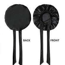 1pc Luxury Satin Silk Sleep Cap With Adjustable Drawstring - Lightweight Hair Care Sleep Bonnet, All-Night Comfort, Perfect For Long Curly Or Braided Hair - Premium Bathroom Accessory, Fashionable & Comfortable, Unisex Hair Care Product For Nighttime - Multicolor - View 9