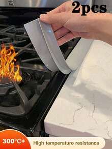 2/4 件有机硅耐高温厨房缝隙条、硅胶炉灶缝隙盖、耐油污燃气灶缝隙软密封条、硅胶缝隙塞厨房炉灶台面缝隙盖 - 柔性炉灶空间填充物、耐热烤箱缝隙填充物密封炉灶面与台面之间的缝隙、易于清洁的炉灶缝隙保护器（白色/灰色/黑色） - 彩色 - 查看 14