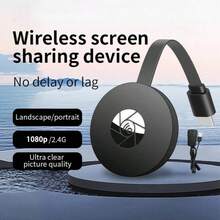Wireless Screen Sharing Device, Mobile Phone Screen Mirroring Device, Display Adapter,Screen Sharing,High-Definition Android Conversion Connection, Monitor, Projector,Television, TV Stick, Dongle, Mirroring Adapter, WiFi Streaming Media & Movie Display Receiver - Black - G2 - View 10
