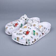 Women's Fashion Printed Breathable EVA Clogs, Lightweight Non-Slip Work Shoes, Adjustable Strap Soft Sole Suitable For Beach, Garden, Autumn - Care - View 7