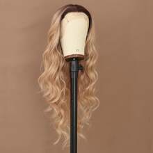 200% Density 26 Inch 13X4 HD Transparent Ash Blonde Lace Front Wigs Body Wave Lace Frontal Wig Honey Blonde Color Lace Front Hair Wig Loose Wave Ombre Gloden Blonde Hairpiece Closure Wig Synthetic Heat Resistant Fiber Hair 13*4 Lace Wigs For Daily Wear Party Halloween Christmas - 漸變金色 - 查看 5