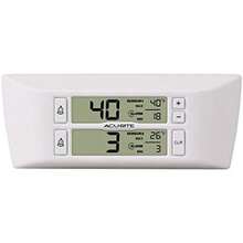 - Termómetro digital inalámbrico para nevera y congelador, color blanco mate, para el hogar y restaurantes con alarma y registros de y baja temperatura (00523M)(Estándar) - Tipo 1 - Ver 3