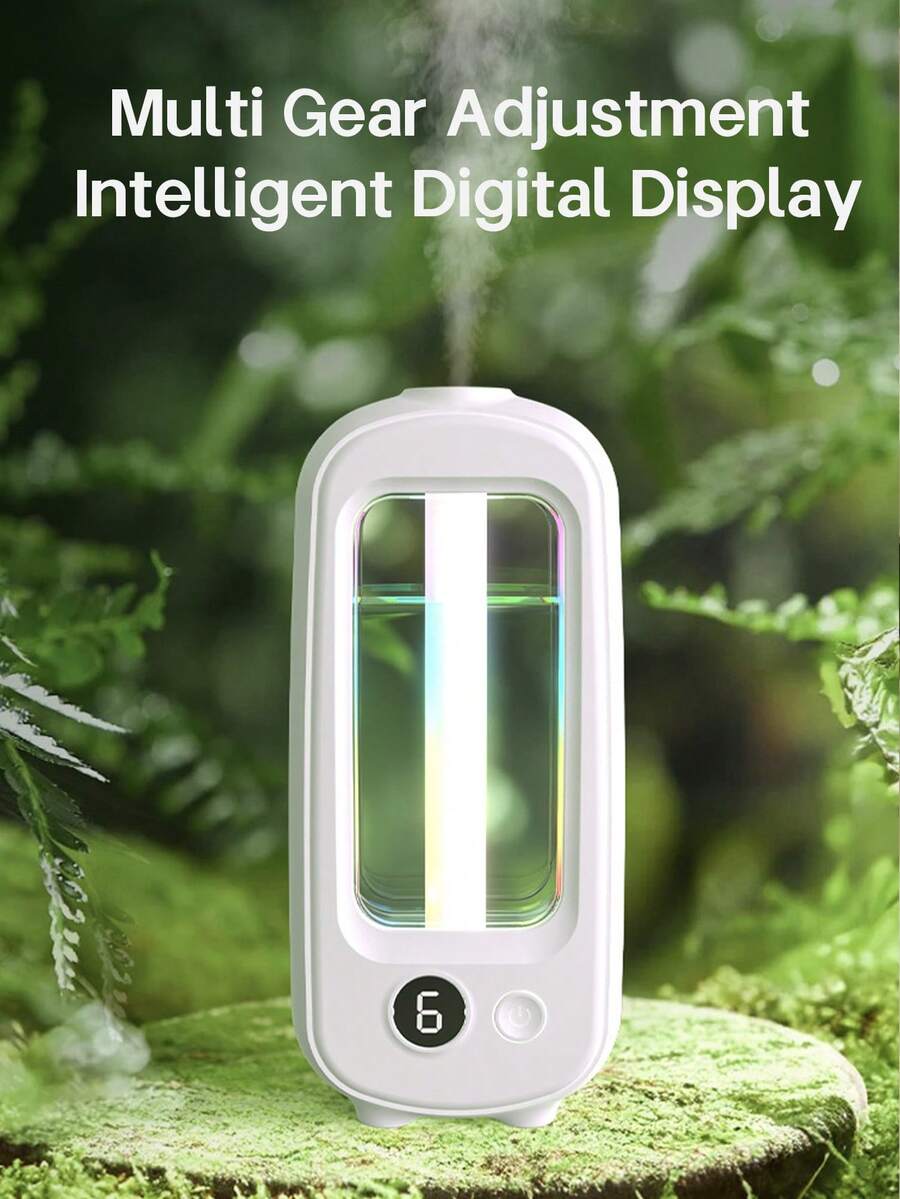 Hotel Grade Essential Oil Diffuser, Long-Lasting Indoor Mist, Aromatherapy Diffuser, Office Air Freshener, Quiet Aroma Diffuser, Home Automatic Fragrance Mist - Rechargeable/Desktop/Wall-Mountable/6 Adjustable Modes/Mood Light/6 Aroma Oils: Lavender, True Self, Gardenia, White Peach Oolong, Serenity, Shangri-La - White - View 1