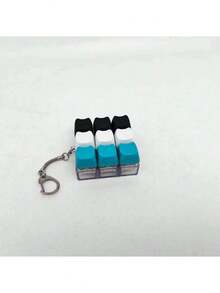 猫形钥匙扣减压指尖玩具，机械键盘开关测试器，钥匙扣，桌面装饰，手机挂饰，创意新奇抗焦虑指尖玩具，手机配件