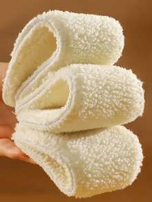 1pair Cozy Wool-Like Insoles For Winter, Thickened & Warm Faux Cashmere Inserts For Snow Boots, Sweat-Absorbent & Breathable