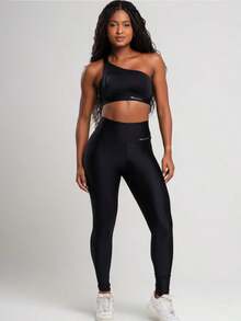 Women Sports Leggings - 黑色 - 查看 4