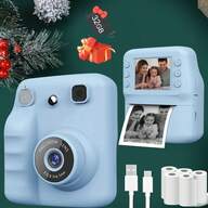 Kids Camera, Instant Print Camera For Kids, Prints Photos, Instant Digital Camera, Suitable For Children, Full Of Fun For Selfie, 1080P HD Video Recording, Capture Wonderful Moments, MP3 Player And Educational Games, Kids Gift, Suitable For 3-12 Years Old Boys And Girls Christmas, Birthday, Back To School Gift