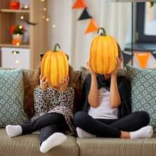 Adornos De Calabaza para DecoraciN De Halloween Calabazas Artificiales De Resina Naranjas Adornos De AcciN De Gracias 19X14Cm Accesorios De Falsas - 23x15 centímetros - Ver 4