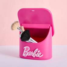 Miniso 芭比系列多功能收纳梳妆镜高清成像镜+多层收纳空间圆角设计宿舍桌面美妆收纳（1个） - 彩色 - 查看 4