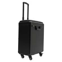 SENDERPICK Trolley per cosmetici con braccioli, trolley per tatuaggi con 3 cassetti, trolley per trucco professionale, tavolo per tatuaggi, espositore per cosmetici, attrezzatura per tatuaggi, trolley per unghie da donna con ruote - trasparente - Visualizzare 7
