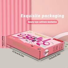 3岁以上女孩过家家化妆套装，带收纳袋 - 儿童化妆包套装及手提包，内含过家家化妆工具 - 玩具化妆套装，完美的圣诞节/生日/新年/节日礼物 - 彩色 - 查看 6