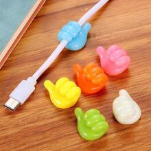 100pcs Random Color Multi-Purpose Thumb Shaped Wall Hooks - Fashionable Style, Self-Adhesive Installation Base, Easy To Install In Dorm, Kitchen, Bedroom - No Nails Needed - Multicolor - View 7