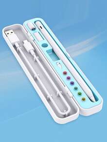 1pc Apple Pencil Holder Case, Adapter & Tip Cover Accessories For Apple Pencil 1st & 2nd Generation, Portable - Multicolor - View 3