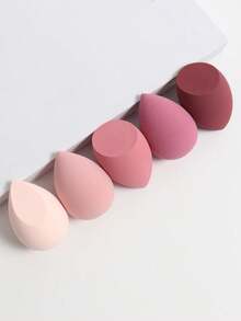 5pcs Flawless Base Application Kit - 5pcs Latex-Free Makeup Sponge Set, Wet Dry Dual-Use Multifunctional Egg, Cheap, Valentine's Day, Cheap Items, Travel, Travel Essential, Room Decor, Valentine's Gift, Cheap Stuff, Room, 1 Dollar Items, Vacation Essentials, Gifts For Women, Bedroom, Valentine, 99 Cent - Multicolor - View 8