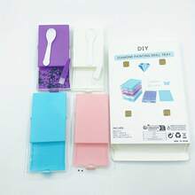 Zestawy narzędzi do malowania diamentowego 4 szt./pudełko, lejek do wiertarki, tarcza wiertnicza, tarcza dzieląca, diamentowy długopis mozaikowy, płytki do zdobienia paznokci, krzyżyk, schowek