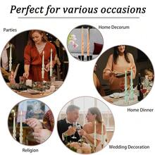 Spooky White Candle Sticks Tapered Candles,10 Inches Long Twisted Candlesticks Spiral Taper Candle Dinner Twirl Candles For Home Dinner Halloween Party Decoration,3D-White{Inchcolor_nameinch:InchWhiteinch,Inchsize_nameinch:Inch9INCHinch} - 白色的 - 查看 5