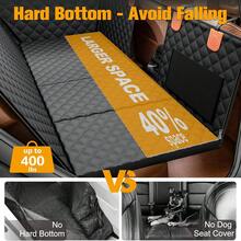 Dog Backseat Extender Pad - Rigid Bottom Dog Car Seat Cover With 1 Leak-Proof Pad, Foldable Dog Hammock, Suitable For Sedans, SUVs And Trucks, Pet Rear Seat Protector Mat With Mesh Window Dog Travel Bed - Black - View 6