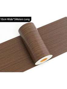 1 Roll Faux Wood Grain Waterproof Vinyl Peel And Stick Decorative Trim, Self-Adhesive Thin Edging Strips For Door Frames, Baseboards, Home Decor Renovation, Easy To Apply And Durable, Removable, Ideal For Living Room And Bedroom Corners - Multicolor - View 21