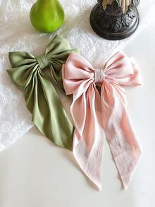 2pcs/Set Soft Fabric Bow Hairclips, Women Fashion Daily, Party, Travel And Date Hairstyle Accessories,Stocking Stuffers,Stocking Fillers,Stocking Stuffers For Women,Stocking Fillers Women,Christmas Gifts,Gifts,Christmas Stocking Fillers,Gifts For Women,Gift,Christmas Gift,Stocking Stuffers For Adults,Stocking Fillers For Adult,Hair Stuff,Women's Accessories,Stocking Stuffer,Coming-Of-Age Hair Accessory,Christmas Hair Accessories,Gift Ideas For Women,Beauty Stocking Fillers,Christmas Gifts For Women