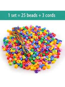 170 piezas Juego de cuentas de plástico, formas divertidas, promueve el desarrollo de habilidades motoras finas - Juguetes de cuentas, números, habilidades de actividad, educativo, kit DIY, adecuado como regalo de Navidad y cumpleaños - Multicolor - Ver 7