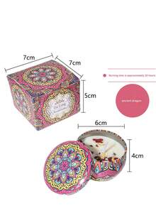 Bougies parfumées, bougies parfumées sans fumée avec boîte colorée, longue durée de combustion et parfum riche - cadeau de Noël pour la famille et les amis, convient pour le mariage, l'anniversaire, les festivals, les souvenirs de mariage, bougies d'aromathérapie pour la maison, cadeau de bougie pour les hommes et les femmes, pour l'anniversaire, le jour de Noël, le yoga, le bain, la Saint-Valentin, la décoration de la maison et de l'hôtel, design à motif rétro