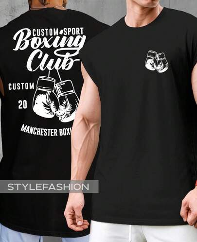 Regata Oversized Treino Box Esporte Boxing Luta Jogo Jogador Corpo A Corpo Machão Algodão Cavada