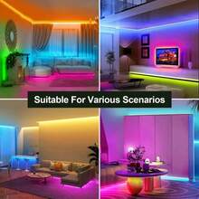 RGB Light Strip, Led Lights For Bedroom, Living Room, GameRooms, Kitchen, Dance Studios, PartyDecor, Holiday Gifts