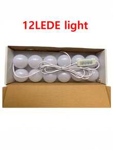 LED Makeup Mirror Light, 3 Lighting Adjustment Modes, High Brightness LED Light, USB Powered, Suitable For Makeup Mirror Or Vanity Table Auxiliary Lighting LED Decorative Light (Mirror Not Included) - Multicolor - View 13
