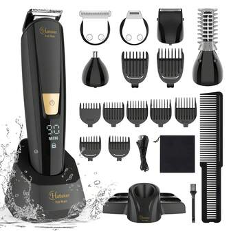Hatteker Hatteker 6in1 Professional Men Body Grooming Kit Body Trimmer